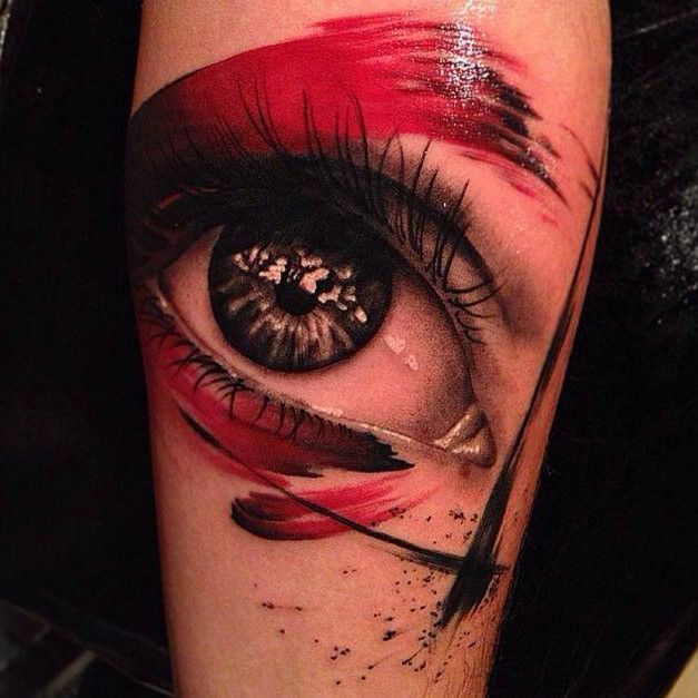 trash polka tattoo ideas