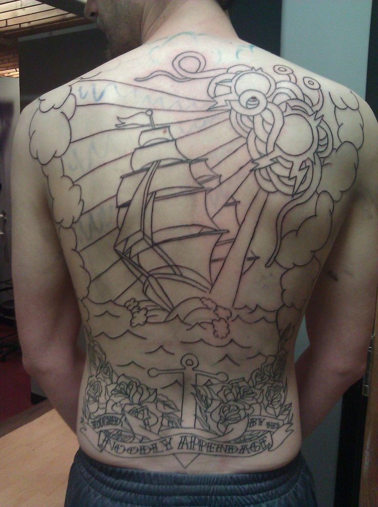 Atheism tattoo. Flying spaghetti monster