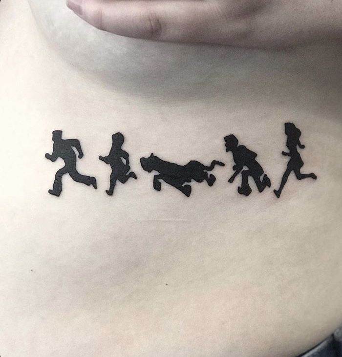 Scooby doo silhouette tattoo