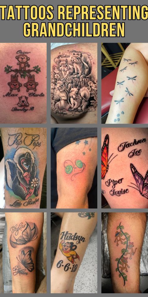 50 Meaningful Grandchildren Tattoo Ideas for Grandparents