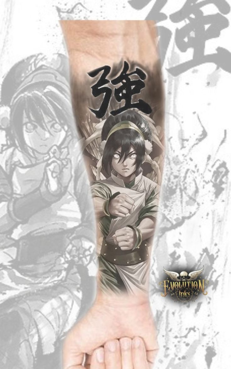 Toph (avatar) tattoo design