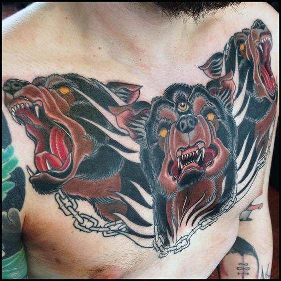 50 Cerberus Tattoo Designs for Men