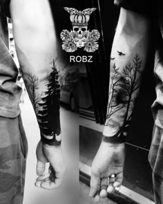 Discover 11 Tattoo Ideas and Men's Forest Tattoos Ideas | tree sleeve tattoo, wolf and trees tattoo design, medium tattoos and more