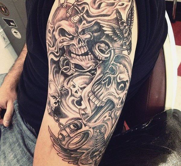 60 Piston Tattoo Designs For Men - Unleash High Horsepower