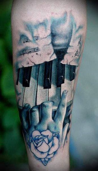 Piano music Tattoo