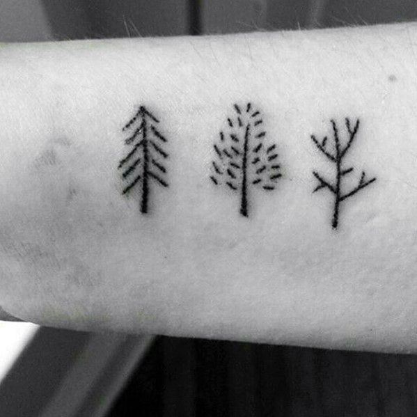 50 Stunning Simple Tree Tattoo Designs for Men