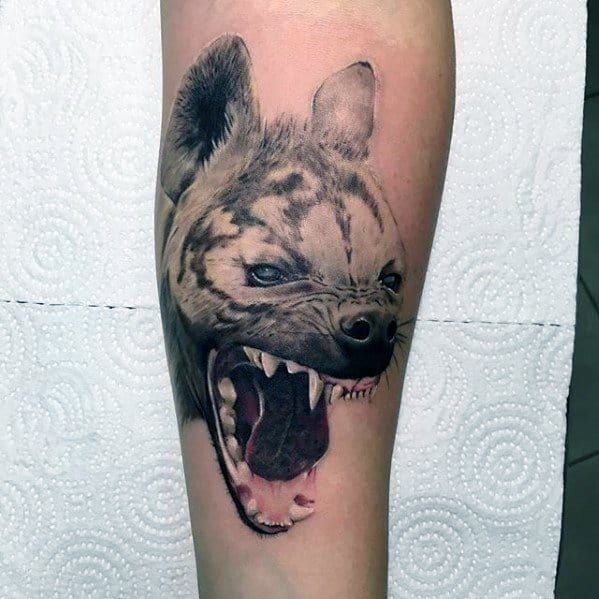 60 Hyena Tattoo Designs for Men