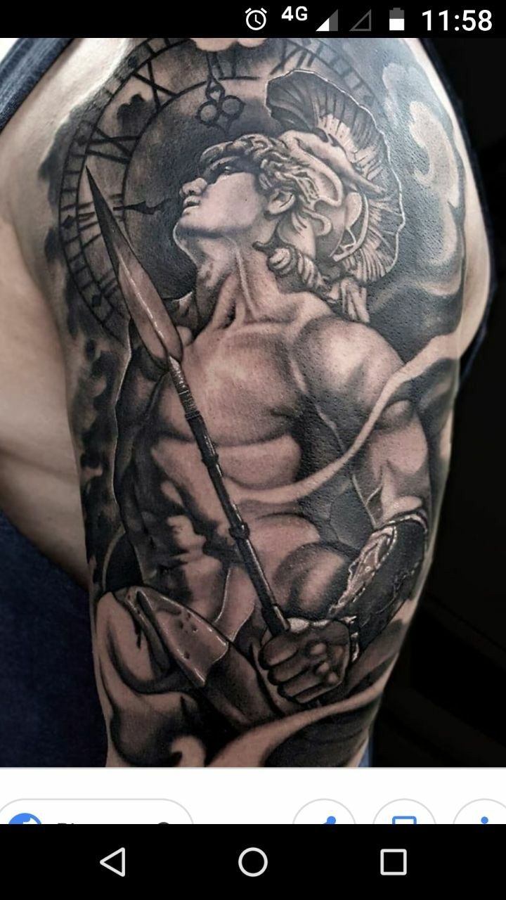 Pin by CARLOS MORAES on Miguel Arcanjo | Greek god tattoo, Greek tattoos,  God tattoos