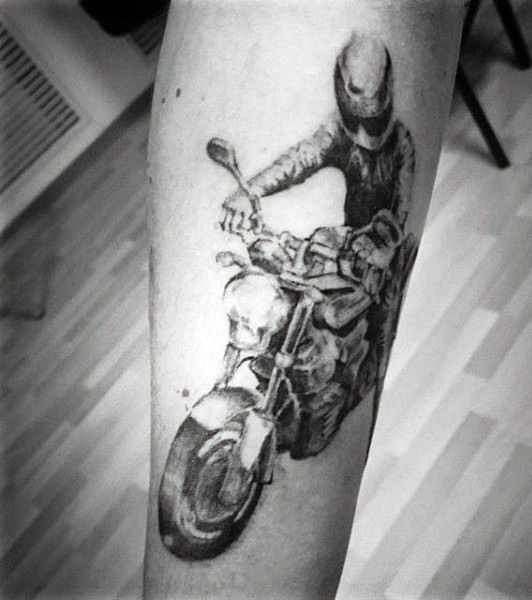 Motorcycle Tattoos For Men - Two Wheel Design Ideas