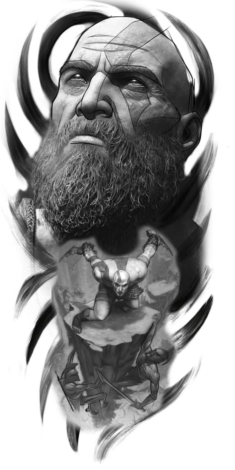 Discover 21 Kratos and Atreus Tattoo Ideas and Poseidon Tattoo Ideas |  greek god tattoo, zeus tattoo, god tattoos and more