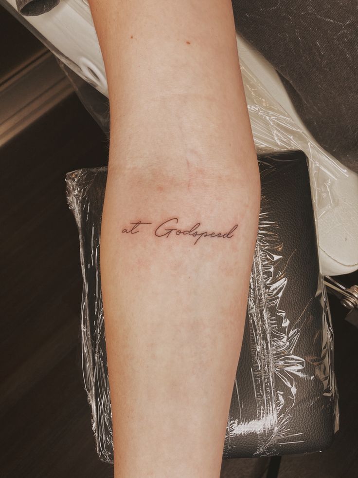 Zach Bryan - Godspeed tattoo