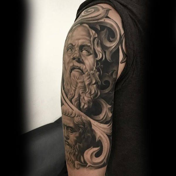 80 Stone Tattoo Designs for Men