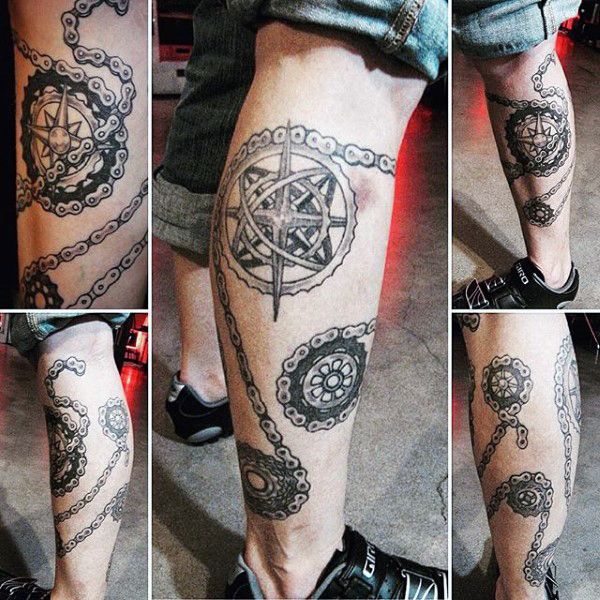 67 Bicycle Tattoo Designs for Men