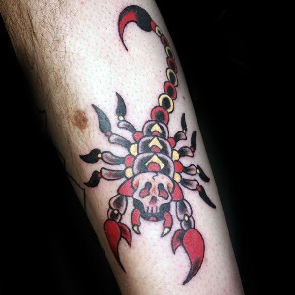 60 Traditional Scorpion Tattoo Designs for Men