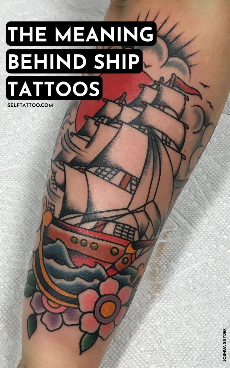 The Meaning Behind Traditional Ship Tattoos | Nautical Tattoo Sleeve