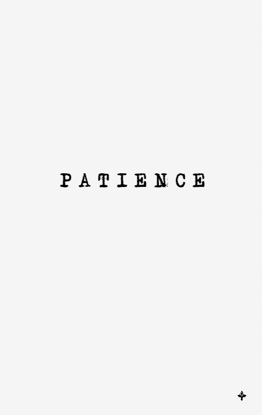Small Words Tattoo - Patience Tattoo - Tattoo Font for Men