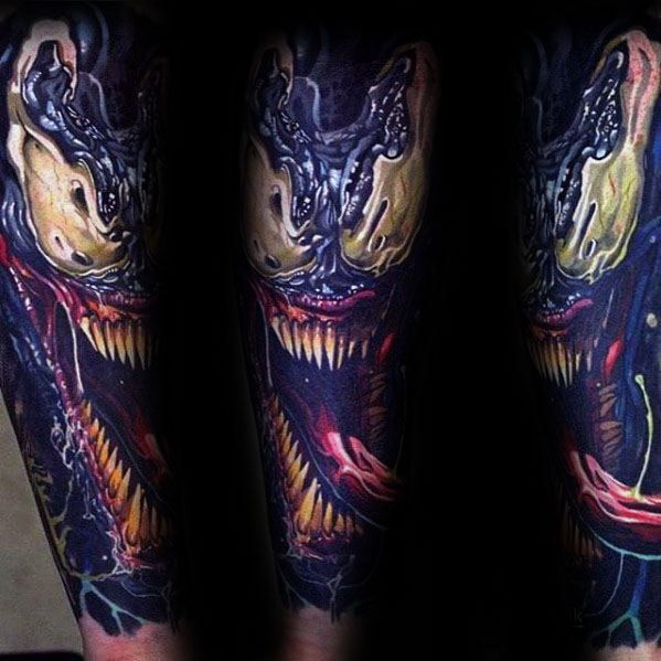 57 Venom Tattoo Designs for Men