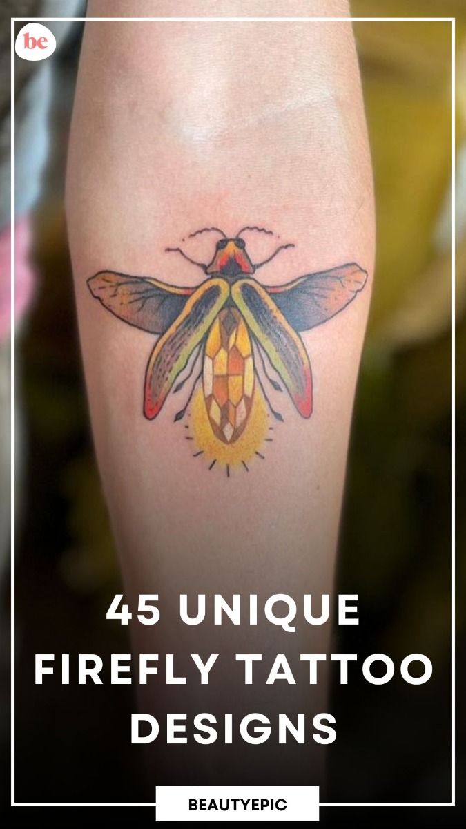 45 Unique Firefly Tattoo Designs You Should Definitely Love