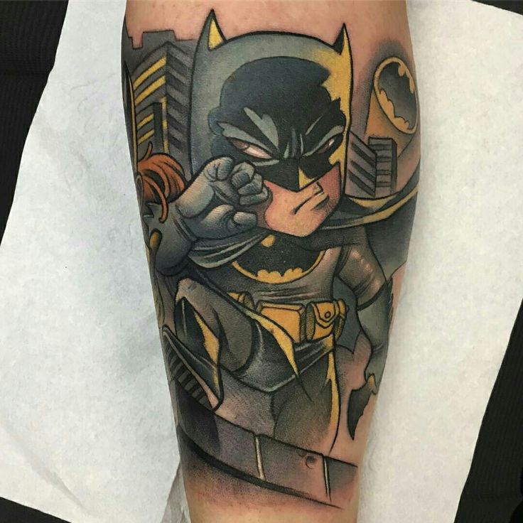 Tattoo done by: Enrik Gispert #batman #batmantattoo