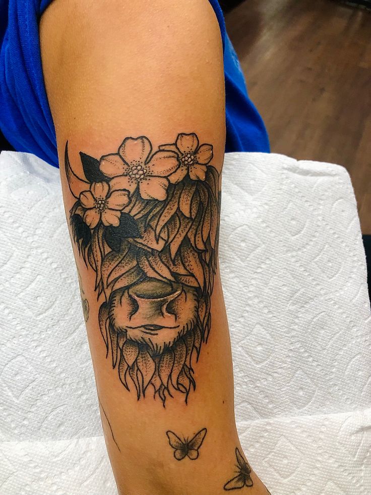 Highland Cow tattoo