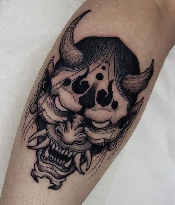 190+ Oni Mask Tattoo Designs with Meaning(2024)