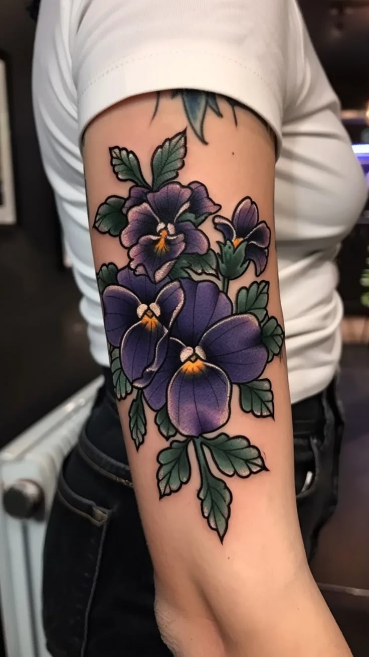 Charming Small February Birth Flower Tattoo Ideas