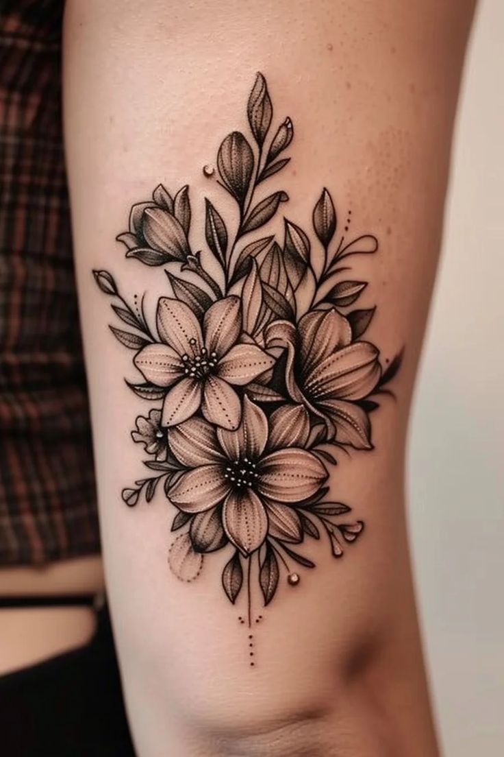 July Birth Flower Tattoo Ideas