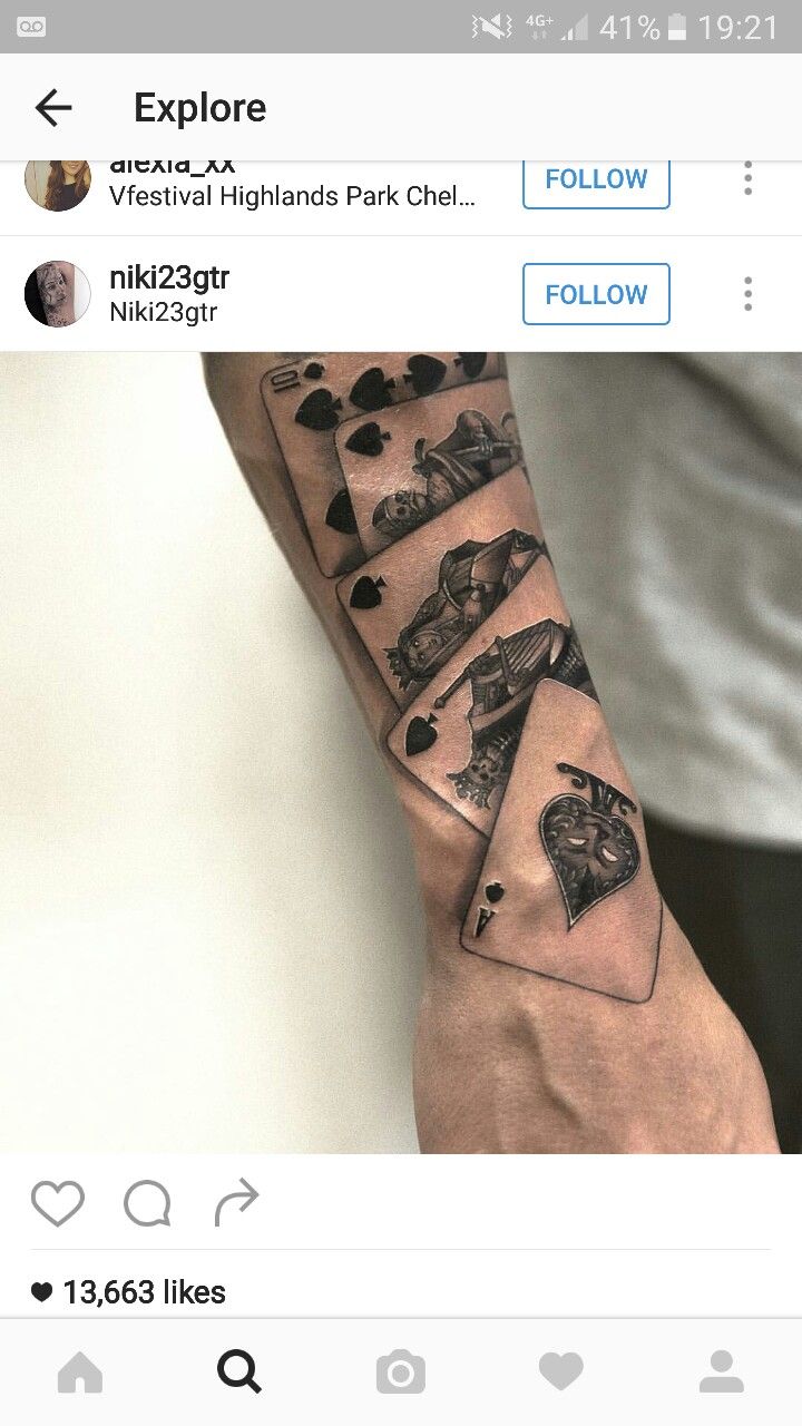 Pin by Woopdy Doo on Tattoos | Tattoos for guys, Playing card tattoos, Card tattoo  designs