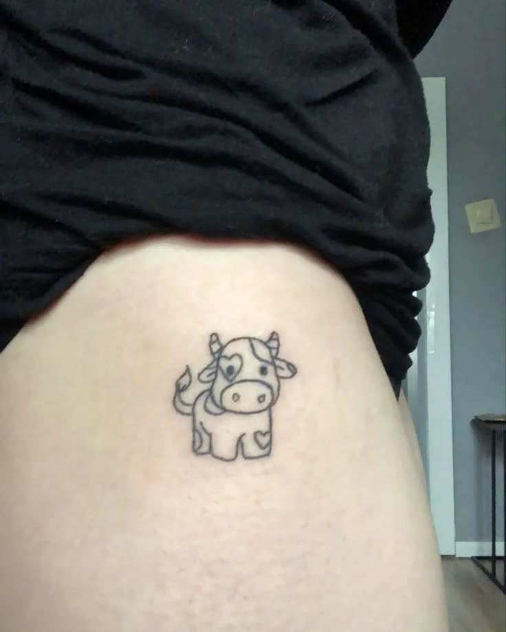 Pin by AlyciaJohns on Tattoo | Cow tattoo, Hand tattoos, Discreet tattoos