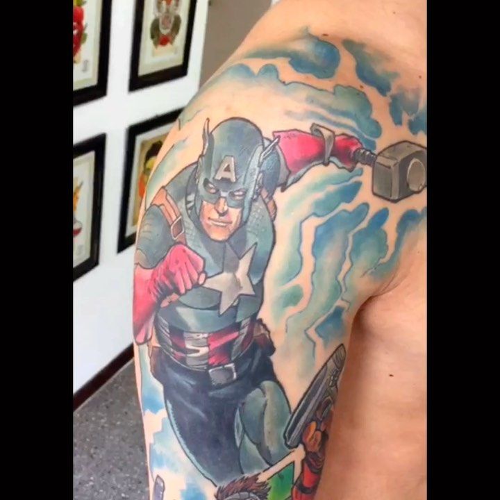 40+ Captain America Tattoos