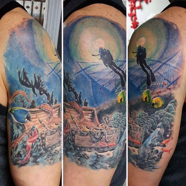 50 Unique Coral Reef Tattoo Designs for Men