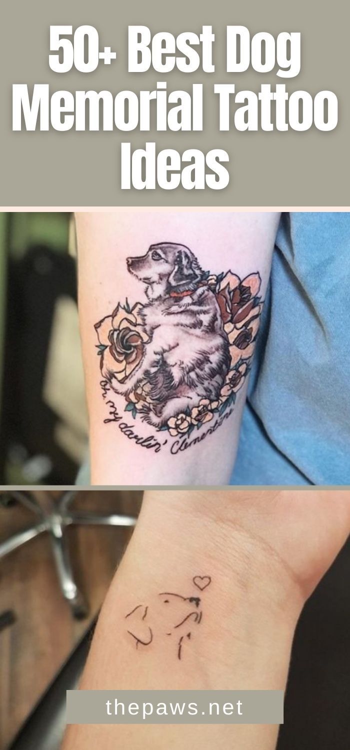 50+ Best Dog Memorial Tattoo Ideas - The Paws