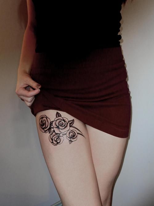 thigh tattoos