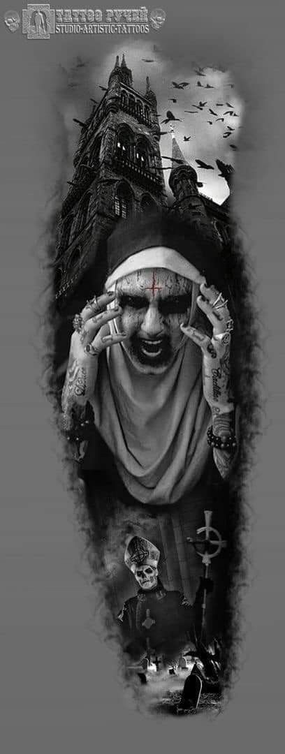 190 Evil ideas in 2025 | evil tattoos, horror tattoo, skull tattoos