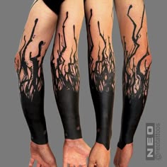19 Blackout tattoo ideas | blackout tattoo, sleeve tattoos, cool tattoos