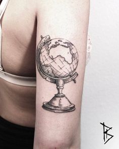 8 Tattoo ideas | globe tattoos, world globe tattoos, tattoo designs