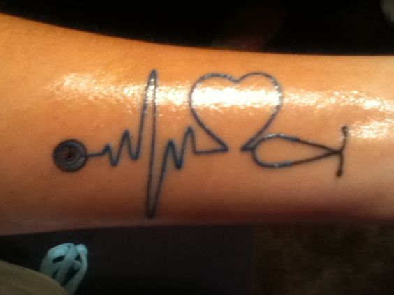 Stethoscope tattoo: