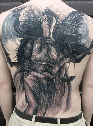 15 Virtuous Lady Justice Tattoos