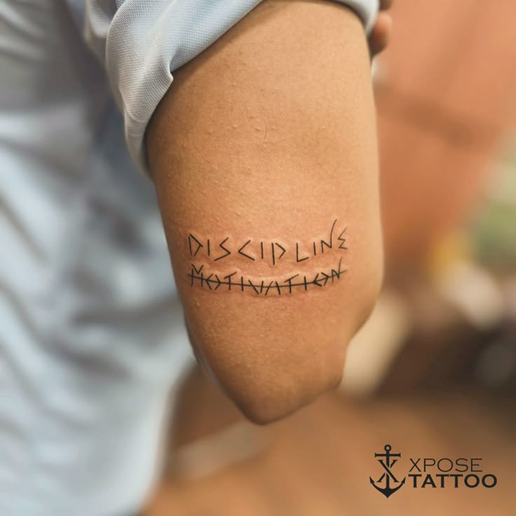 Discipline Motivation Tattoo