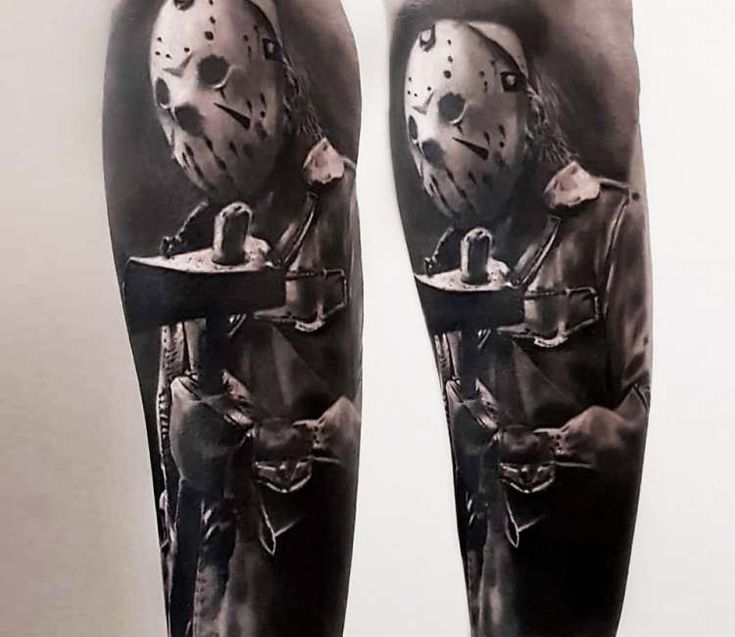 Jason Voorhees tattoo by Marcin Sokolowski | Post 26163