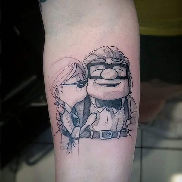 54 Pixar-Inspired Tattoo Ideas