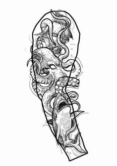 280 Kraken Tattoo Ideas in 2025 | kraken tattoo, octopus tattoo design,  octopus tattoos