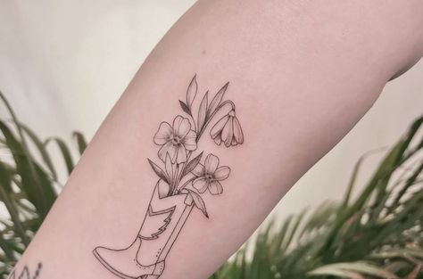 20 Cowboy boot tattoo ideas | cowboy boot tattoo, tattoos, cowgirl tattoos