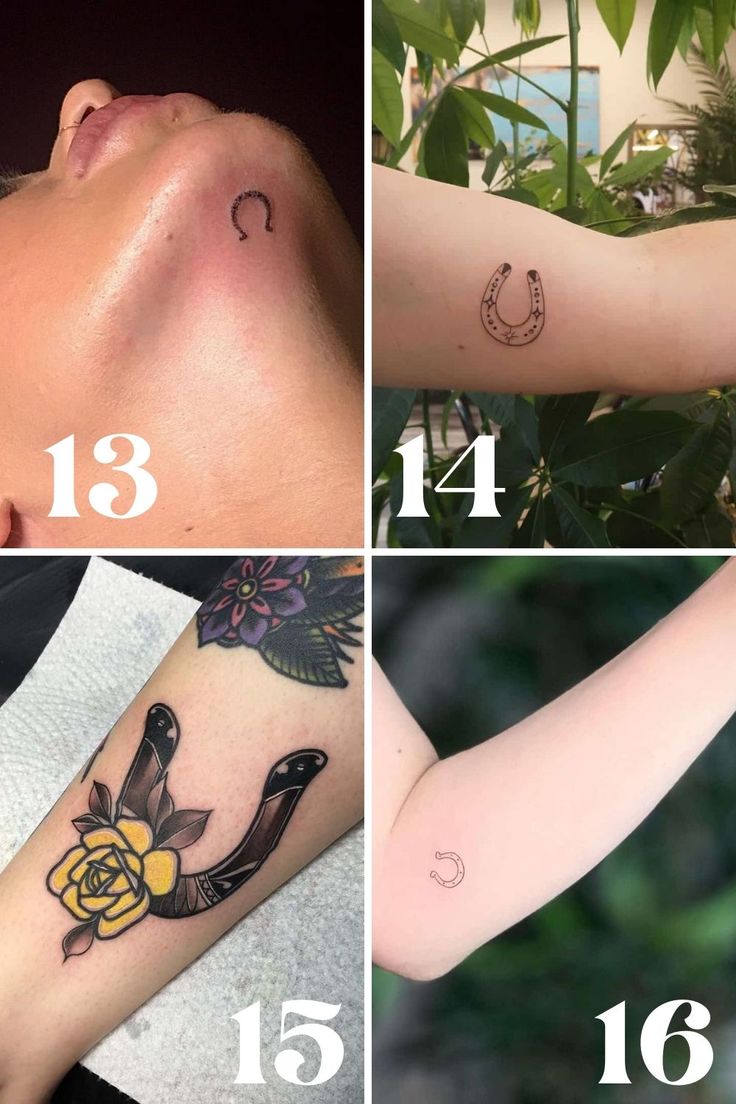 23 Lucky Horseshoe Tattoo Ideas + Designs