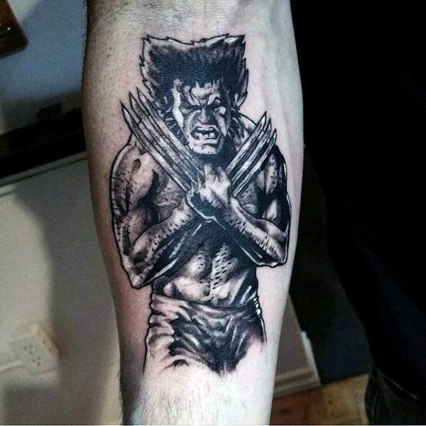 90 Wolverine Tattoo Designs for Men