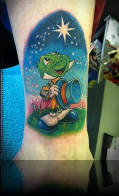 17 Jiminy Cricket Tattoo ideas | jiminy cricket, disney tattoos, tattoos