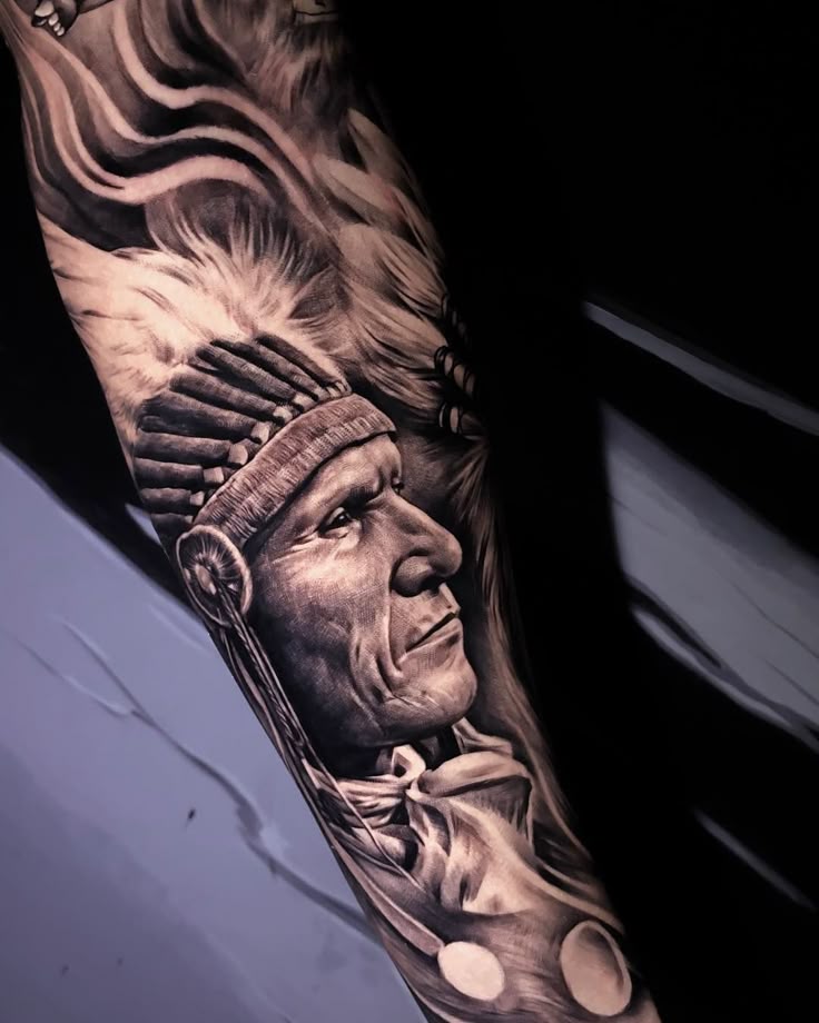 Native American Tattoo | Tattoo Ideas and Inspiration | Native american tattoo  designs, Native american tattoo