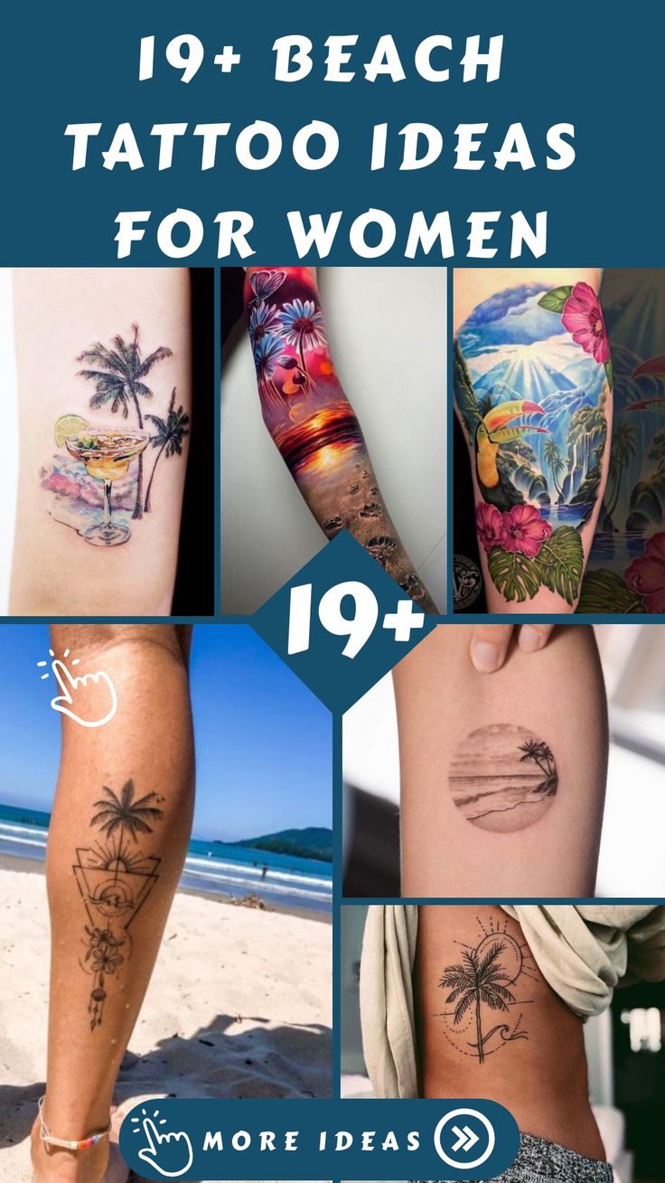19+ Unique Beach Tattoo Ideas For Women 2024