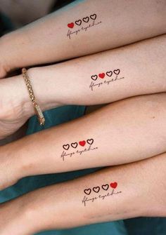 105 Trio Tattoos Ideas: Because 2 Are Good, but 3 Make a Party | Friendship  tattoos, Minimalist tattoo, Heart tattoo