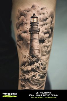 250 Lighthouse Tattoo Ideas in 2025 | lighthouse tattoo, nautical tattoo,  lighthouse